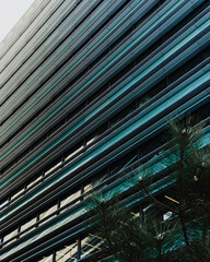 Close-Up of Modern Office Building Facade