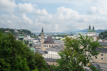 The panorama of Salzburg, Austria