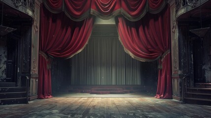 Fototapeta premium Detailed view of opera program, elegant typography, realistic studio setting, high detail and sharpness