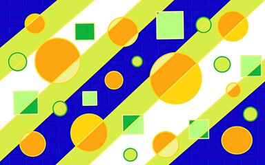 Colorful geometric abstraction with circles and lines texture background. Positive bright print for fabric, stationery, wallpaper, decor, children's print art. Wallpaper with geometric print. 