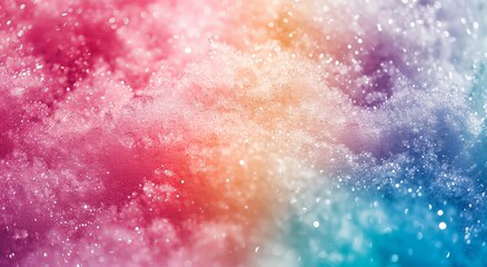 Fototapeta premium Retro summer noise texture pastel abstract gradient wide banner header with a light pink and blue background