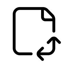 page orientation icon with line style, perfect for user interface projects