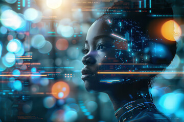 Futuristic Technology Interaction 