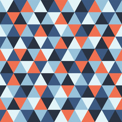 triangle seamless pattern with various colors