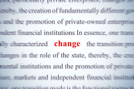 change focus on word