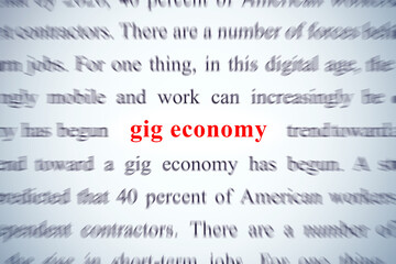 zoom on word gig economy