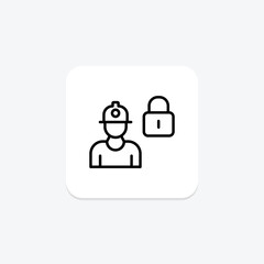 Locksmith line icon , vector, pixel perfect, illustrator file