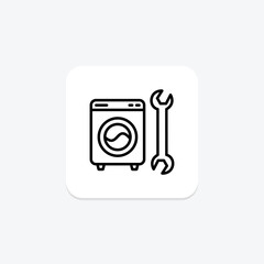 Appliance Repair line icon , vector, pixel perfect, illustrator file
