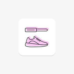 Shoe Repair color shadow thinline icon , vector, pixel perfect, illustrator file