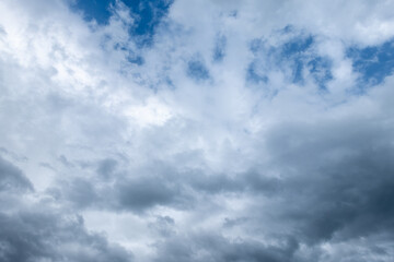 Dramatic cloudy sky in summer.
