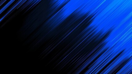 Abstract Diagonal Blue and Black Striped Background, Digital Art,  Graphic Design, Geometric Pattern, Modern Design