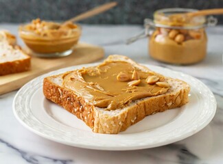 Bread With Peanut Butter For Breakfast