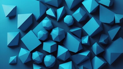 blue geometric shapes abstract background design