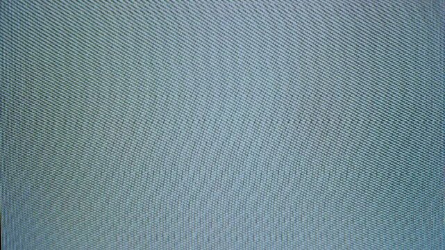 Retro TV screen with blue and white static noise interference