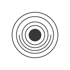 minimalist download line art icon logo symbol