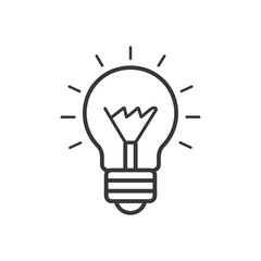 minimalist innovation line art icon logo symbol