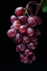 Fototapeta premium Mystic photo of Sugraone Grape, isolated on black background