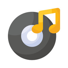 A music app icon showing a digital application used for playing, organizing, and streaming music content