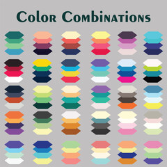 Color Combos Collection of complementary color combinations for logos or other designs color combinations set.