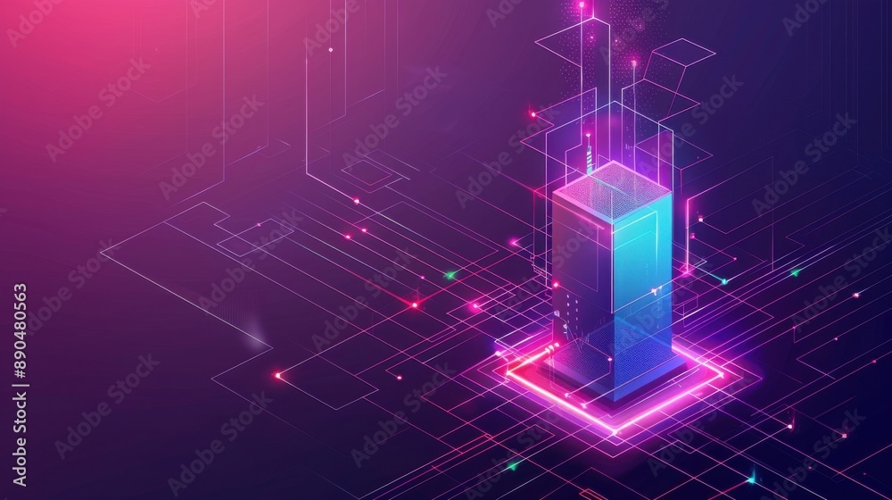 Poster smart contract voting process on a blockchain platform, secure and automated.