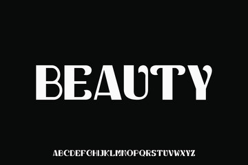 Obraz premium Display alphabet font vector design suitable for headline, poster, logo and many more