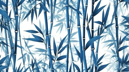 blue bamboo leaves abstract background design