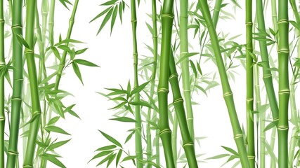 green bamboo leaves abstract background design