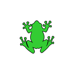 Sticker Green Frog Collection