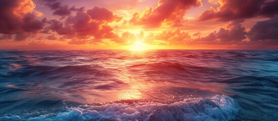 Obraz premium Sunrise Over the Ocean