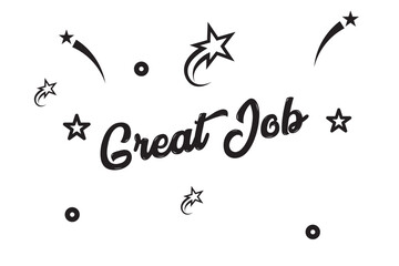 All the best card. Beautiful greeting banner poster calligraphy inscription black text Word gold ribbon. Hand drawn design elements. Handwritten modern brush lettering white background isolated vector