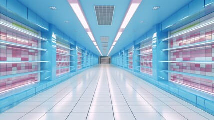 3D blank empty product display background