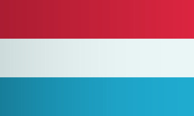 Luxembourg national flag. Ground duchy identity. Vector illustration