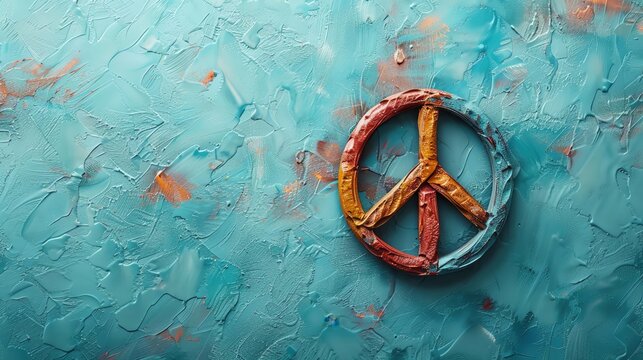 International Day of Non-Violence, peace symbols, ample copy space