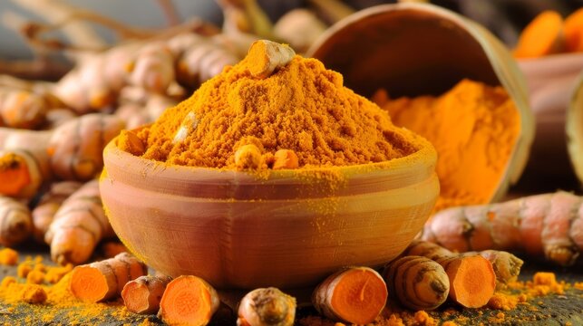 Turmeric (Curcuma longa) possesses significant health benefits and is commonly used as a versatile spice. 