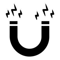 magnet attract glyph icon