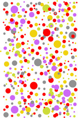 Abstract background with colorful circle dot motif