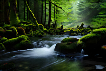 waterfall in the forest