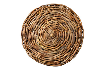 Obraz premium Wicker placement isolated on transparent background