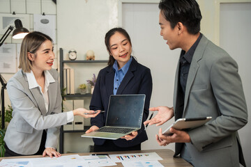 Asia business meeting   consultations of business people in the company's meeting room. 