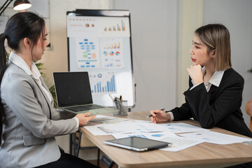 Asia business meeting   consultations of business people in the company's meeting room. 