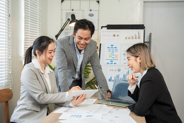 Asia business meeting   consultations of business people in the company's meeting room. 
