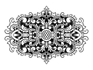 Vector classic vintage ornament frame