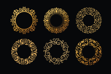 Golden circle Badge ornament collection