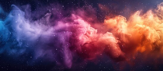 Obraz premium Cosmic Nebula with Swirling Colors