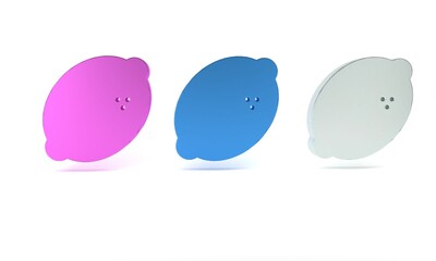 Colorful Casino slot machine with lemon symbol icon isolated on white background. Gambling games. Minimalism concept. 3D render illustration