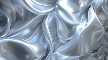 Elegant silver 3D abstract background with seamless perspective tricks and mind-bending visual effects