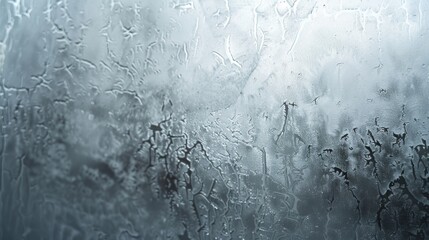 Abstract Water Droplets on Glass.