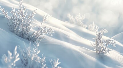 Winter Wonderland - Snow Covered Branches.