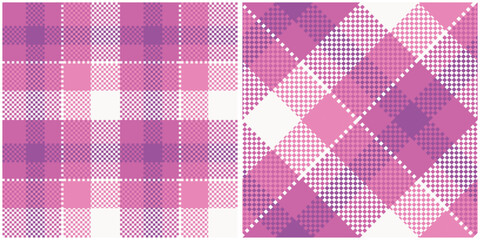 Tartan Plaid Vector Seamless Pattern. Gingham Patterns. Seamless Tartan Illustration Vector Set for Scarf, Blanket, Other Modern Spring Summer Autumn Winter Holiday Fabric Print.