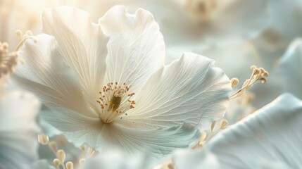 Obraz premium White Flower Close Up